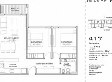 VENTA DE POZO - 2 dormitorios C/BALCÓN Y VISTA A LA MONTAÑA