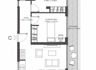 VENTA - DEPARTAMENTO CÉNTRICO DE 2 HABITACIONES C/BALCÓN